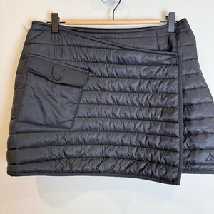 Alpine Design Womens Insulated Puffer Skirt Black Water Repellent Size L